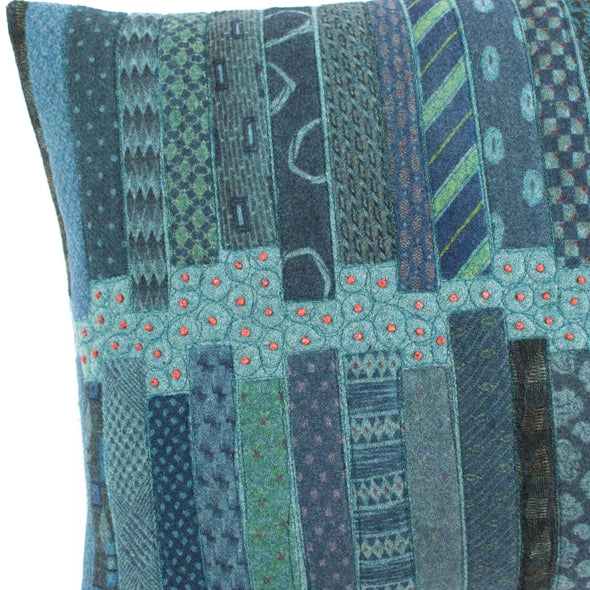 Fancy Tie Prints Cushion • 15x22 A